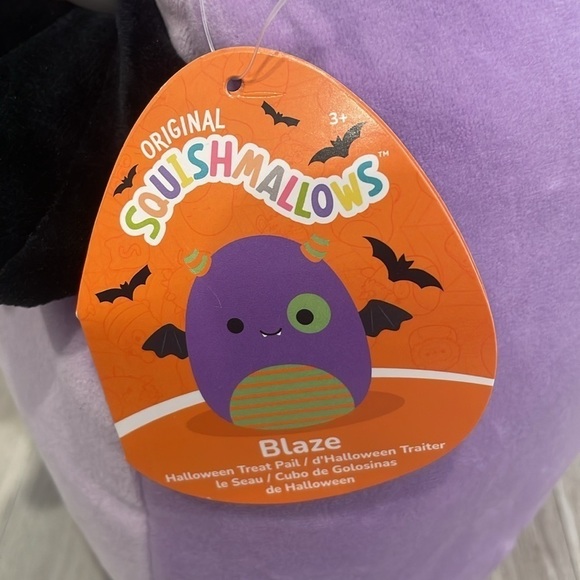 Squishmallow Blaze the Monster Halloween Trick or Treat Basket - Picture 2 of 3